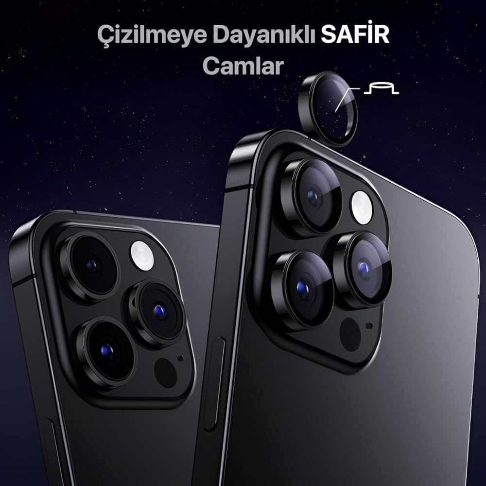 Esd%20Safir%20iphone%2015%20Pro/15%20Pro%20Max%20iphone%2014%20Pro/14%20Pro%20Max%209H%20Safir%20Kamera%20Lens%20Koruyucu