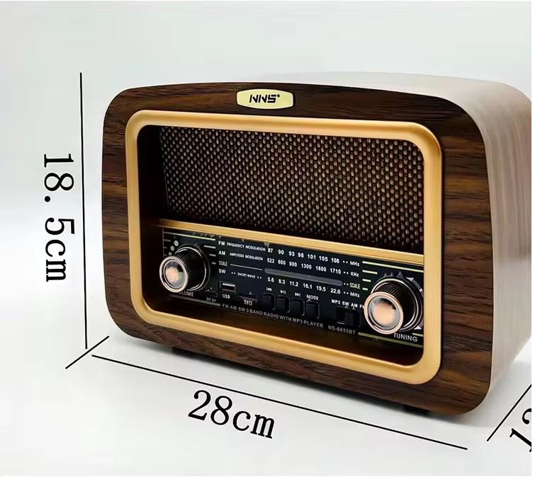 NNS%20Ns-6655BT%20Taşınabilir%20Nostaljik%20Radyo%20Bluetooth%20Speaker%20Usb+Tf%20card+Aux