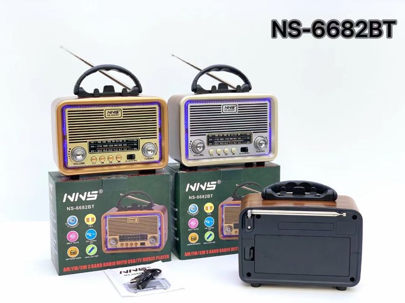 NNS%20Ns-6682BT%20Taşınabilir%20Nostaljik%20Radyo%20Bluetooth%20Speaker%20Usb+Tf%20card+Aux