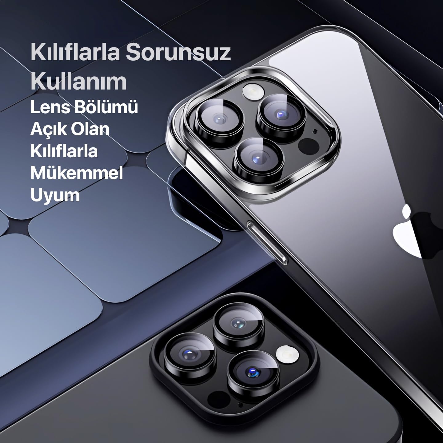 Esd%20Safir%20iphone%2013%20Pro/13%20Pro%20Max%209H%20Safir%20Kamera%20Lens%20Koruyucu