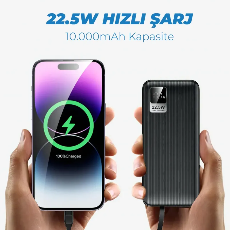 Deji%20Type-C%20ve%20iPhone%20Kablolu%2010000mAh%20Powerbank%2022.5W%20Hızlı%20Led%20Ekranlı%20Taşınabilir%20Şarj%20Cihazı