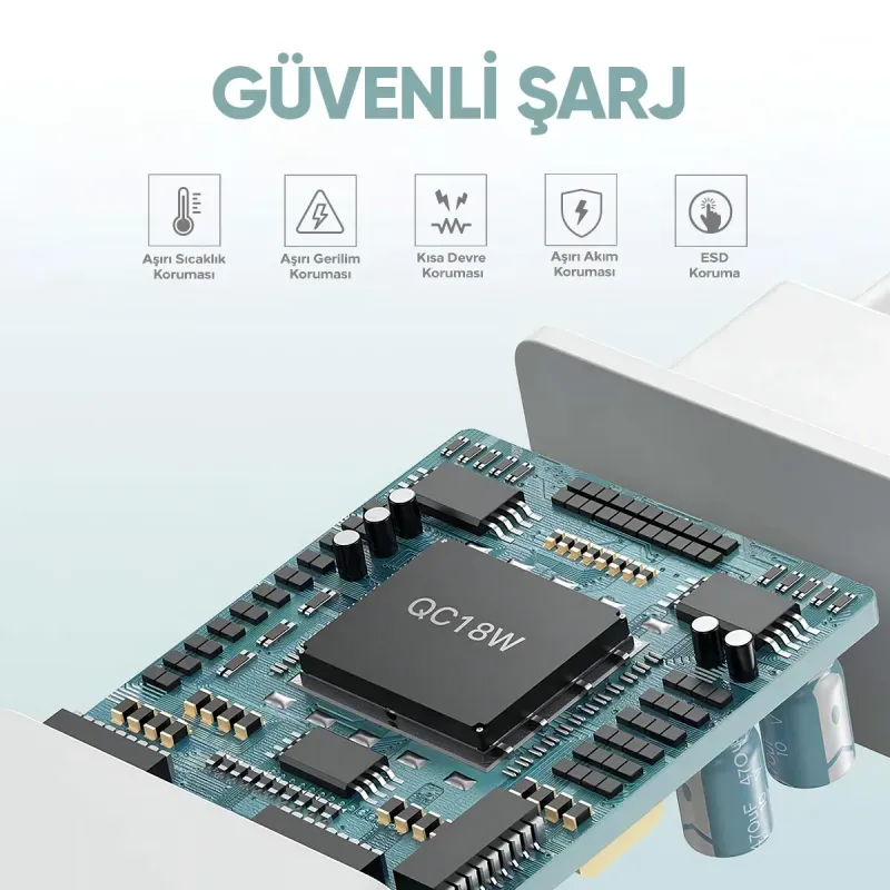 Deji%20Hızlı%20Şarj%20Aleti%20Seti%2018W%20QC%203.0%20Micro%20USB