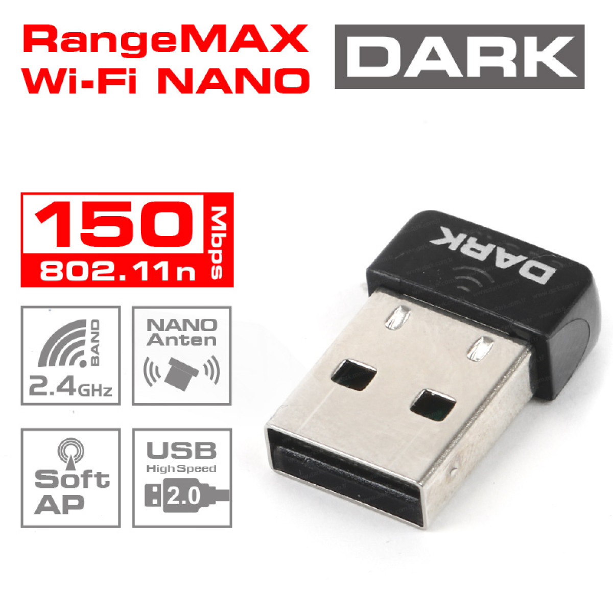 Dark%20DK-NT-WDN150NAN5%20RangeMax%20Nano%20150MBit%20802.11n%20Kablosuz%20Ağ%20Adaptörü