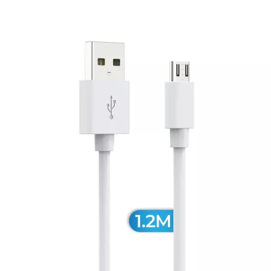 Deji Micro USB Şarj ve Data Kablosu Beyaz 1.2M