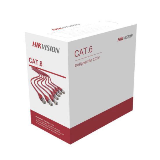 Hikvision DS-1LN6U-G 23AWG Saf Bakır U/UTP 305mt CAT6 Kablo (Gri)