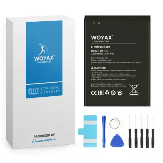 Woyax by Deji Reeder P13 Blue 2021 / P13 Blue 2022 / P13 Blue Max 2021 Batarya