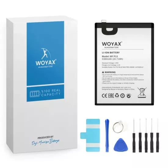 Woyax by Deji Reeder P13 Blue Max Pro (256GB) / Blue Max Pro 2021 Batarya