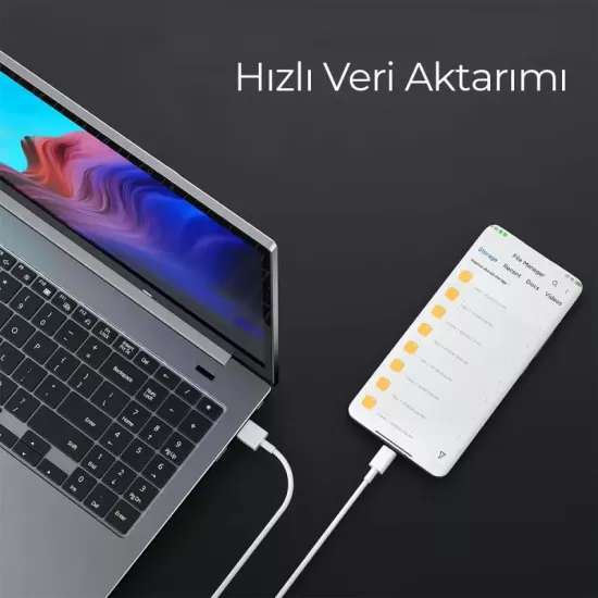 Woyax by Deji Type-C 67w Hızlı Şarj ve Data Kablosu 1.2m