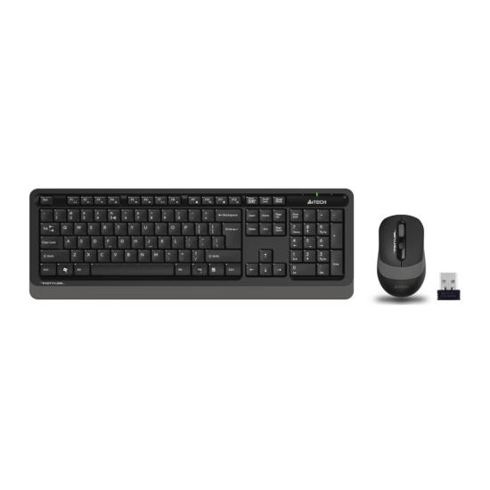 2.4G FN-Multimedya Q Klavye+Optik Mouse 2000D Kablosuz Gri