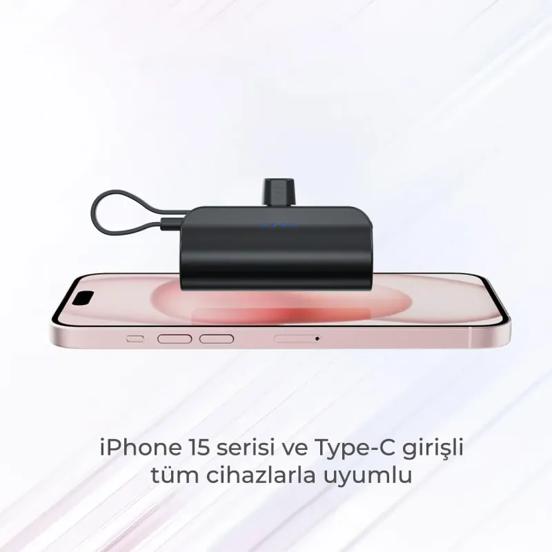 Type-C%20Soketli%20Mini%20Powerbank%205000mAh%202%20Type-C%20Port%20Dahili%20Kablolu%20Taşınabilir%20Şarj%20Cihazı%20Siyah