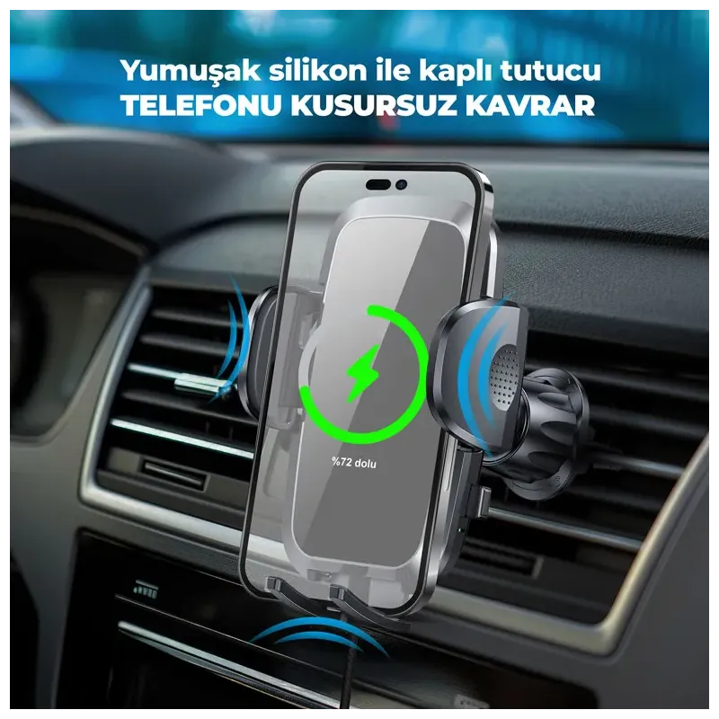 Woyax%20by%20Deji%20Kablosuz%20Şarjlı%20Kancalı%20Araç%20İçi%20Telefon%20Tutucu%2015W