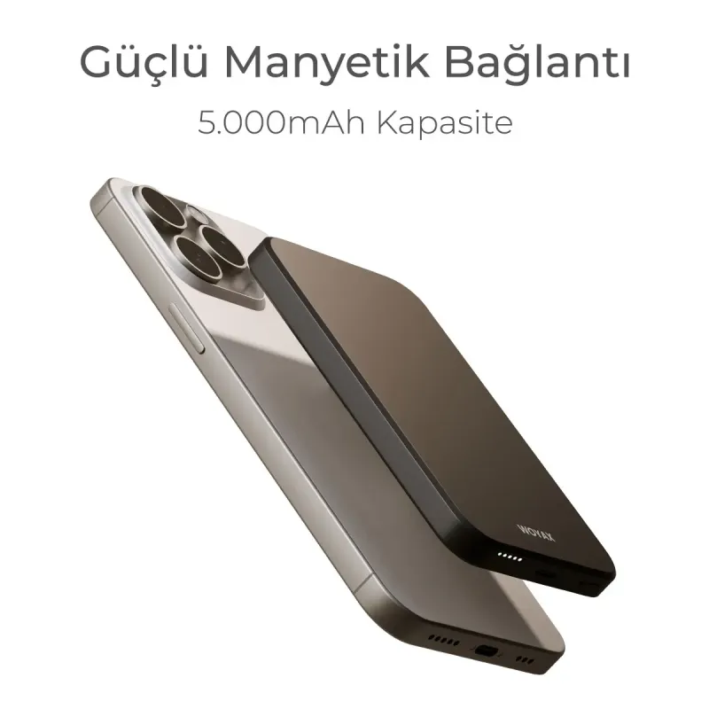 Woyax%20by%20Deji%20Magsafe%20Powerbank%205000%20mAh%2020W%20Hızlı%20Taşınabilir%20Şarj%20Cihazı%20-%20Siyah