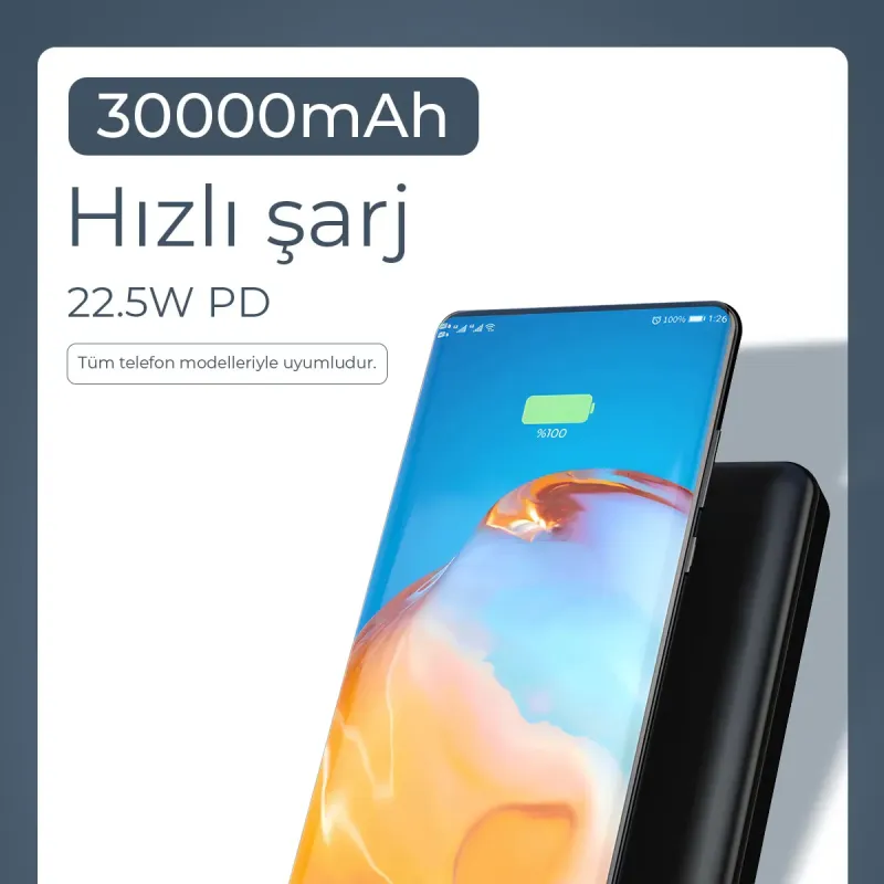 Woyax%20by%20Deji%20Powerbank%2030000mAh%2022.5W%20Hızlı%20Taşınabilir%20Şarj%20Cihazı